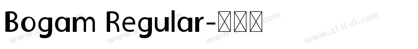 Bogam Regular字体转换